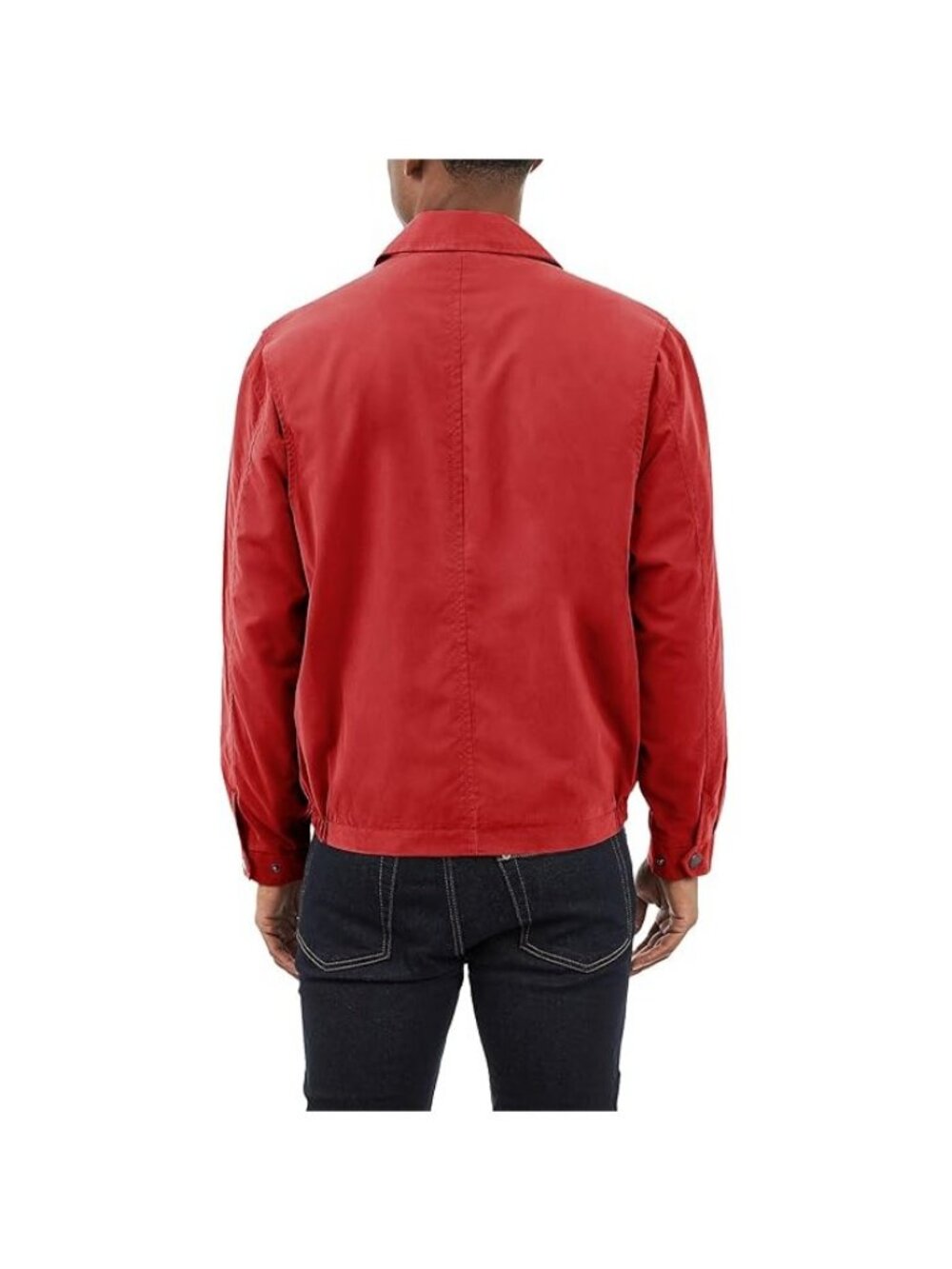 London Fog Mens Auburn Golf Jacket M Medium Chili Red Zip Front Windbreaker NEW - Picture 2 of 11